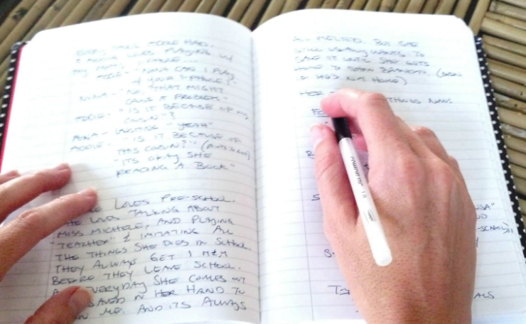 writing in a journal